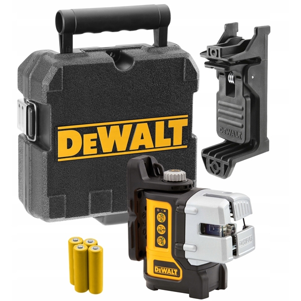 Dewalt - DW089CG - Nivela laser cu linii, 20 m, +/-0.3 mm/m, 3 linii laser, fascicul verde, proiectie 360 grade, suport perete, valiza plastic Dewalt - DW089CG - Nivela laser cu linii, 20 m, +/-0.3 mm/m, 3 linii laser, fascicul verde, proiectie 360 grade, suport perete, valiza plastic