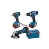 3-Tool-Kit 18 V-LI in L-BOXX: GWS + GDR 18 V-LI + GSR 18-2-LI  + CADOU