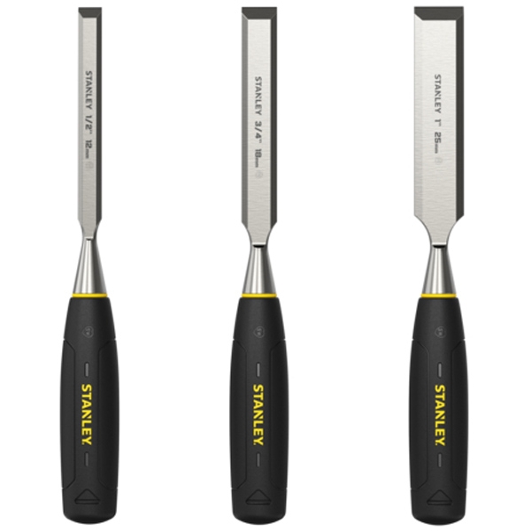 Stanley - 5002 - Set dalti plate, 3  bucati