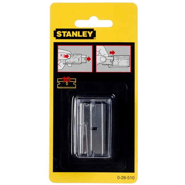 imagine Stanley - 0-28-510 - Set lame razuitor pentru sticla, 10 bucati, 0-28-500