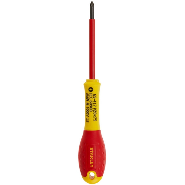 Stanley - FATMAX - Surubelnita PZ0, 75 mm, otel crom vanadium, izolatie 1000 V Stanley - FATMAX - Surubelnita PZ0, 75 mm, otel crom vanadium, izolatie 1000 V