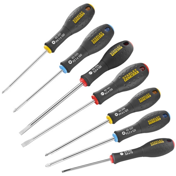imagine Stanley - FATMAX - Set surubelnite cu profil PH, PZ si plat, 7 bucati