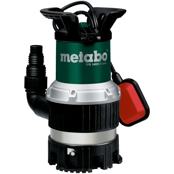 imagine Metabo - TPS 14000 S COMBI - Pompa submersibila de drenaj, apa murdara, 770 W, 7 m, 233 l/min, carcasa plastic, flotor, monofazata