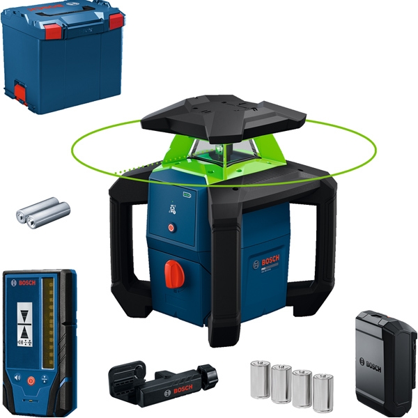 Bosch - GRL 18V-3-31G - Nivela laser rotativa, - m, +/-0.05 mm/m, 600 rot/min, receptor, valiza speciala Bosch - GRL 18V-3-31G - Nivela laser rotativa, - m, +/-0.05 mm/m, 600 rot/min, receptor, valiza speciala