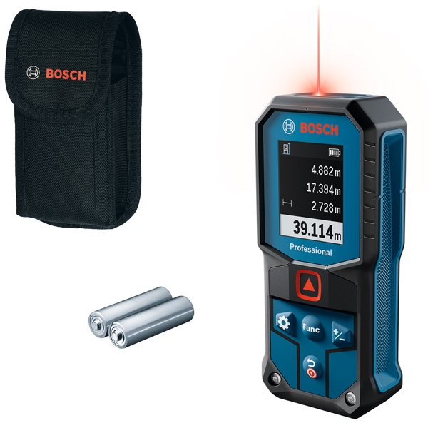 imagine Bosch - GLM 40-31 - Telemetru laser, 40 m, +/-1.5 mm/m, 10 valori memorate, display color