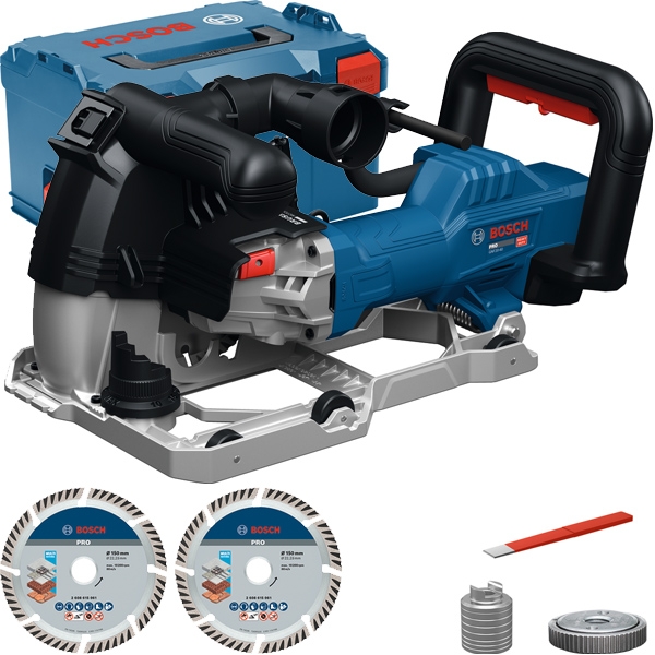 Bosch - GNF20-40 - Freza pentru caneluri beton, 2000 W, 150 mm, pornire lina, protectie repornire, valiza speciala