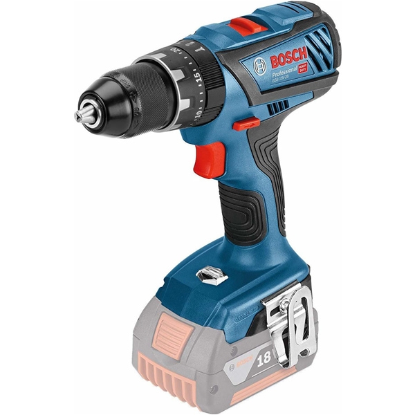 imagine Bosch - GSB 18V-28 - Masina de gaurit si insurubat cu percutie fara acumulatori si incarcator, Li-Ion, 18 V, - Ah, 63 Nm, led iluminare