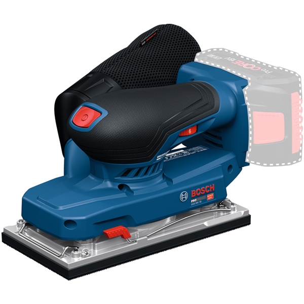 imagine Bosch - GSS 18V-18 - Slefuitor cu vibratii fara acumulatori si incarcator, Li-Ion, 18 V, - Ah, 92X182 mm