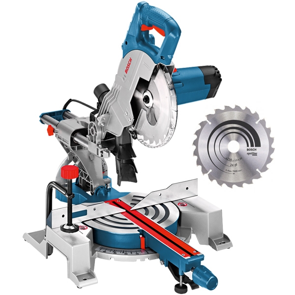 imagine Bosch - GCM 80 SJ - Fierastrau circular stationar, 1400 W, 216x30 mm, accesorii