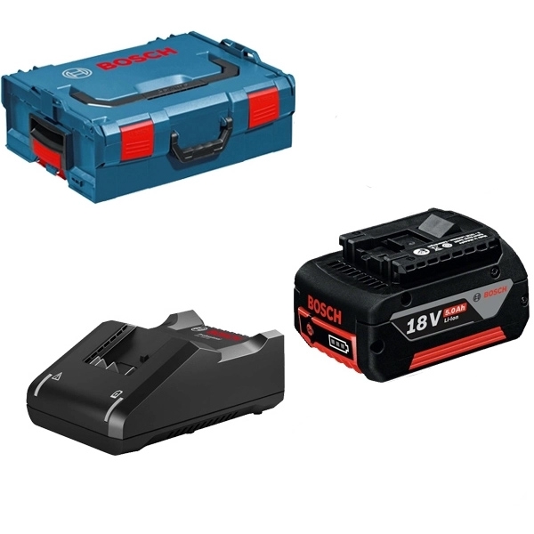 imagine Bosch - GBA + GAL 18V-40 - Set 1 acumulator si incarcator, Li-Ion, 18 V, 5 Ah, valiza speciala