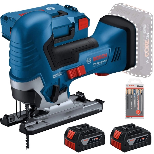 Bosch - GST 18V-125 S - Fierastrau pendular cu 2 acumulatori, Li-Ion, 18 V, 5 Ah, valiza speciala, accesorii Bosch - GST 18V-125 S - Fierastrau pendular cu 2 acumulatori, Li-Ion, 18 V, 5 Ah, valiza speciala, accesorii