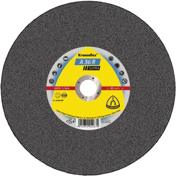 Lot De 25 Disques Abrasifs Klingspor FS 966 ACT 125x22 Mm Grain 80 - Pour Acier Inoxydable, Meuleuse D'angle