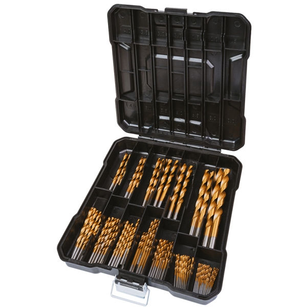 imagine Raider - 150697 - Set burghie metal, HSS-TIN, 1.5-10  mm, tija cilindrica, 99  bucati