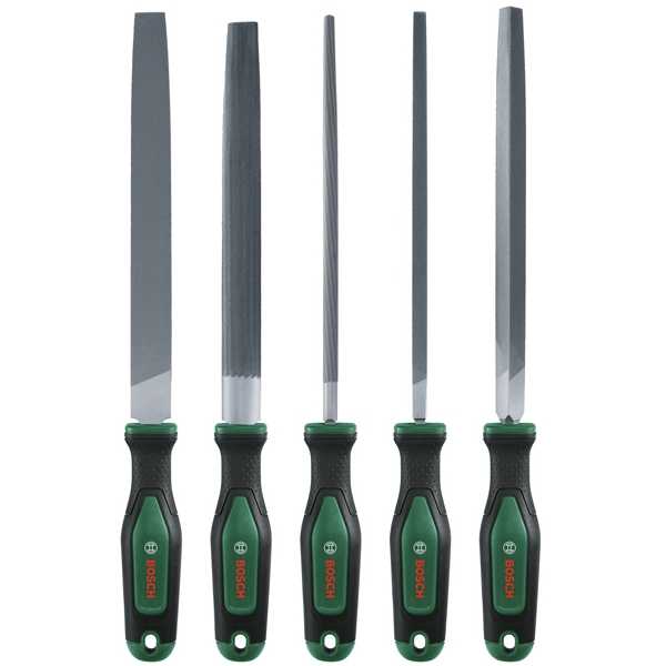 imagine Bosch - 1600A02ZB0 - Set pile mixte, 200  mm, dantura mixta, 5  bucati, maner