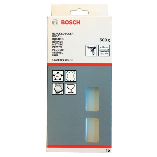 imagine Bosch - 1609201396 - Baghete silicon transparente, 11x200 mm, 25 bucati, GKP 200 CE, PKP 18 E