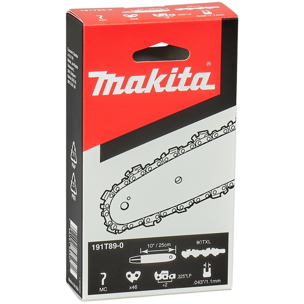 imagine Makita - 191T89-0 - Lant drujba, 25 cm, DUC254Z001, DUC258Z, UC002GZ02, UC031GZ, DUC254PT4J, DUC254PTE, DUC256Z001, UC002GPSK4