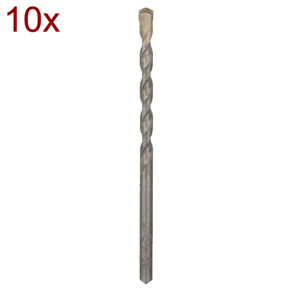 imagine Bosch - CYL-3 - Set 10 burghie de zidarie, 6  mm, tija cilindrica, beton, zidarie