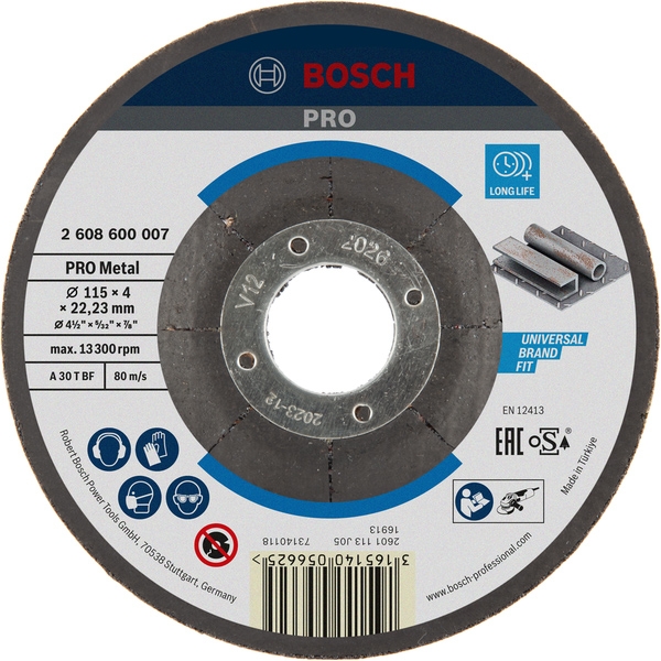 imagine Bosch - PRO Metal - Disc polizare metal,  115x22.2x4  mm