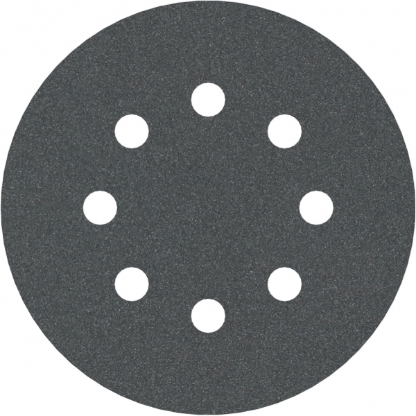 imagine Bosch - PRO F355 - Set foi abrazive rotunde, 125 mm, granulatie 180, 8 gauri, 5 bucati