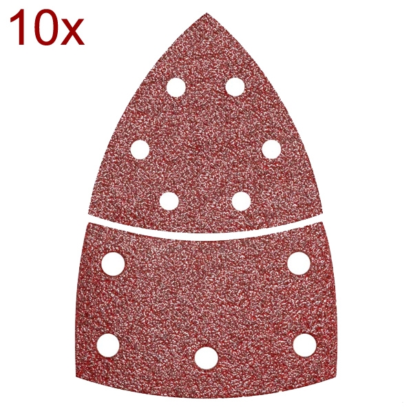 imagine Bosch - C430 - Set 10 foi abrazive delta, 62.93x102x102 mm, granulatie 40, 11 gauri