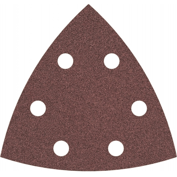 imagine Bosch - PRO F460 - Set foi abrazive delta,  93x93x93 mm, granulatie 80, 6 gauri, 5  bucati