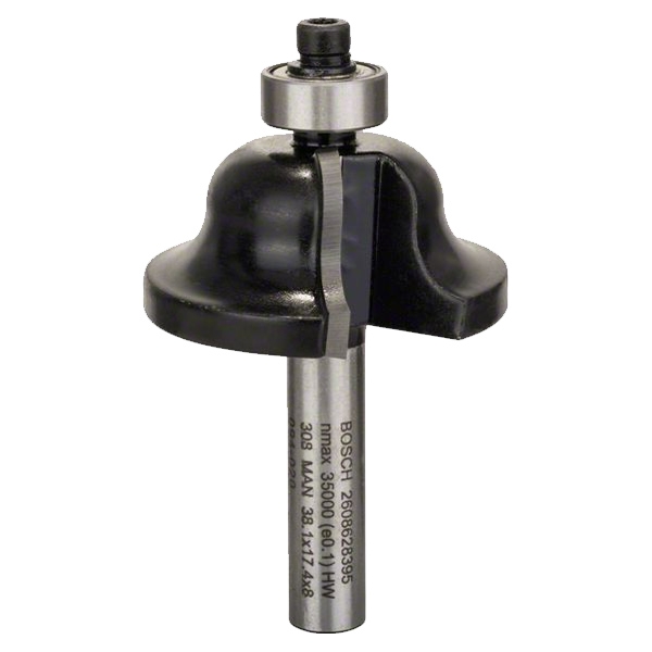 imagine Bosch - 2608628395 - Freza de profilat,  12.7x17.1x61 mm, tija 8 mm, lemn