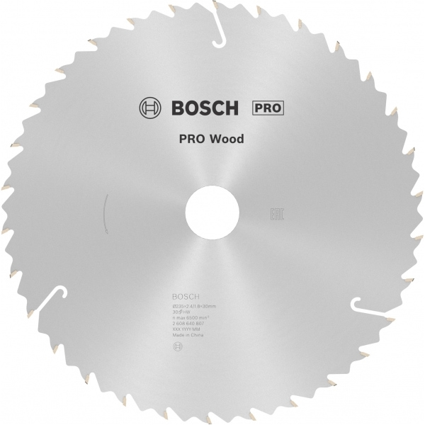 imagine Bosch - PRO Wood - Panza fierastrau circular, lemn, 235x30x2.4 mm, 30 dinti