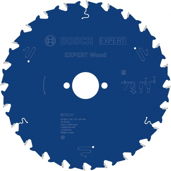 imagine Bosch - EXPERT Wood - Panza fierastrau circular, lemn, 190x30x2.6 mm, 24 dinti