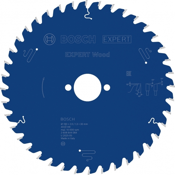 imagine Bosch - EXPERT Wood - Panza fierastrau circular, lemn, 190x30x2 mm, 40 dinti