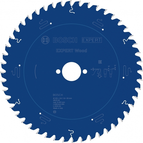 imagine Bosch - EXPERT Wood - Panza fierastrau circular, lemn, 225x30x2.6 mm, 48 dinti