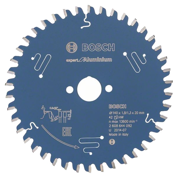 imagine Bosch - Expert for Aluminium - Panza fierastrau circular, aluminiu, 140x20x1.8 mm, 42 dinti