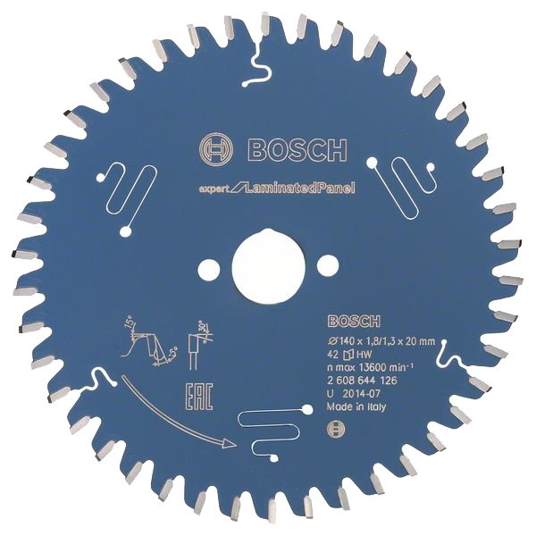 imagine Bosch - Expert for Laminated Panel - Panza fierastrau circular, panouri laminate, 140x20x1.8 mm, 42 dinti