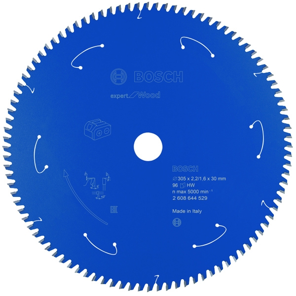 imagine Bosch - Expert for Wood - Panza fierastrau circular, lemn, 305x30x2.2 mm, 96 dinti