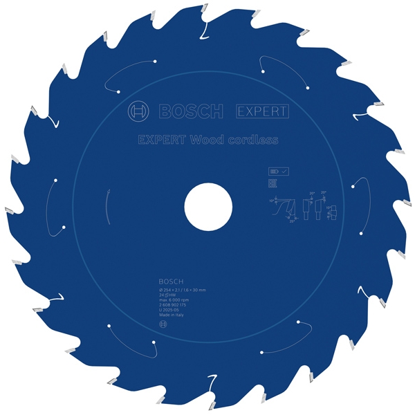 imagine Bosch - EXPERT Wood cordless - Panza fierastrau circular, lemn, 254x30x2.1 mm, 24 dinti