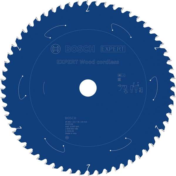 imagine Bosch - EXPERT Wood cordless - Panza fierastrau circular, lemn, 305x30x2.2 mm, 96 dinti