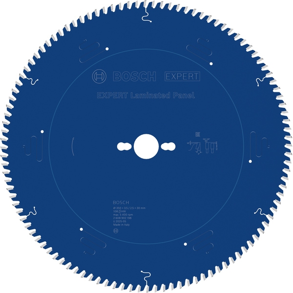 imagine Bosch - EXPERT Laminated Panel - Panza fierastrau circular, panouri laminate, 350x30x3.5 mm, 108 dinti