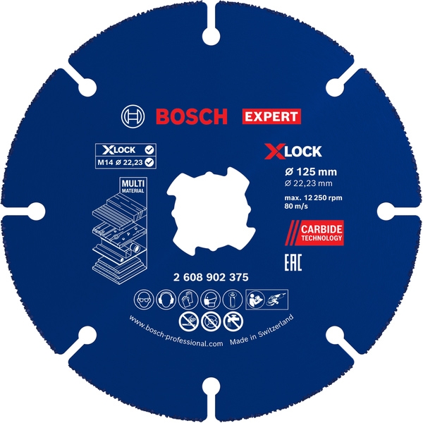 imagine Bosch - EXPERT Multi Material - Disc taiere multimaterial, X-LOCK, 125xX-LOCKx- mm, 1 buc