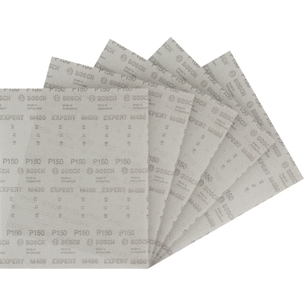 imagine Bosch - EXPERT M480 - Set plase de slefuit, 230x280, granulatie 150, 5 bucati