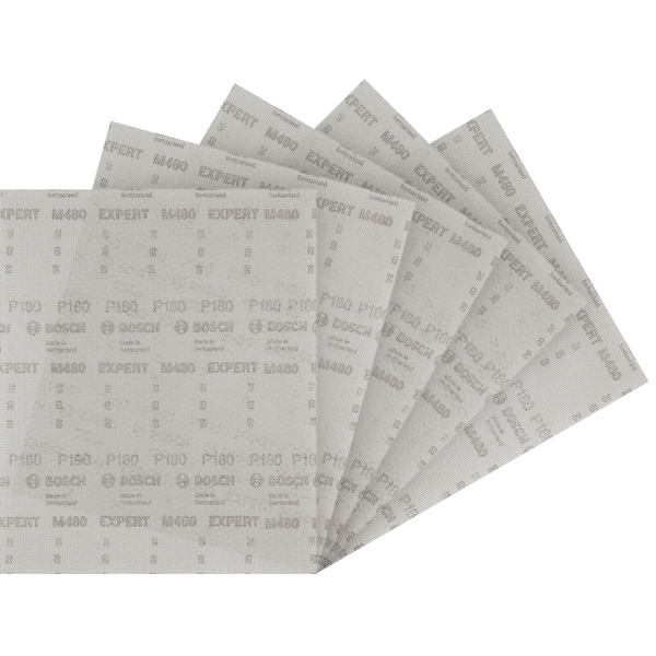imagine Bosch - EXPERT M480 - Set plase de slefuit, 230x280, granulatie 180, 5 bucati