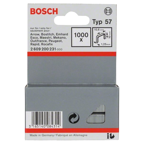 imagine Bosch - TYP 57 - Set 1000 capse, 10.6x10 mm, -