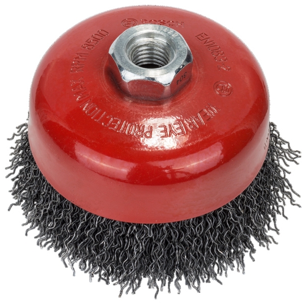 Bosch - 2609256502 - Perie oala,  100x0.5 mm, fir ondulat, metal