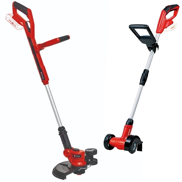 imagine Einhell - GE-CT 18/30 Li + GE-CC 18 Li PXC - Trimmer gazon 300 mm, cap cu fir + Aparat de curatat rosturi si pavaje, 100 mm