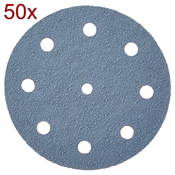 imagine Festool - Granat - Set foi abrazive rotunde, 125 mm, granulatie 1500, 9 gauri, 50  bucati