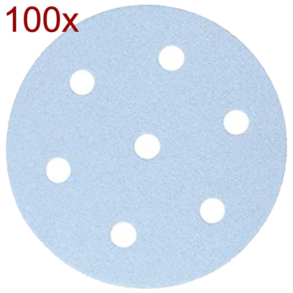 imagine Festool - Granat - Set foi abrazive rotunde, 90 mm, granulatie 500, 7 gauri, 100  bucati