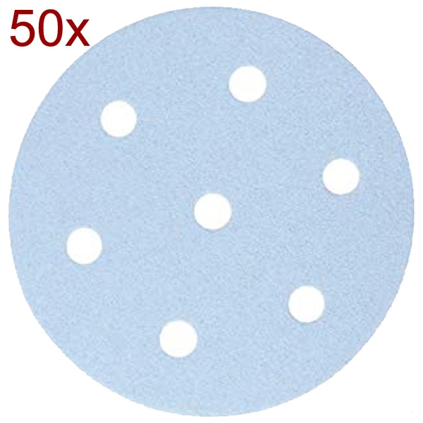 imagine Festool - Granat - Set foi abrazive rotunde, 90 mm, granulatie 1500, 7 gauri, 50  bucati