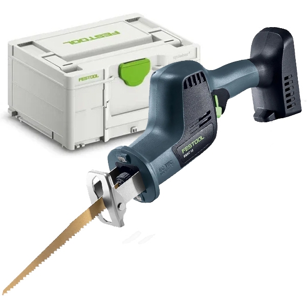 imagine Festool - ERSC 18 EB-Basic - Fierastrau sabie fara acumulatori si incarcator, Li-Ion, 18 V, - Ah, 25.4 mm, valiza speciala