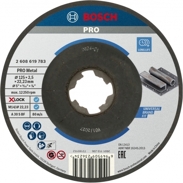 imagine Bosch - PRO Metal - Set discuri taiere metal, 125x22.2x2.5 mm, 5 buc