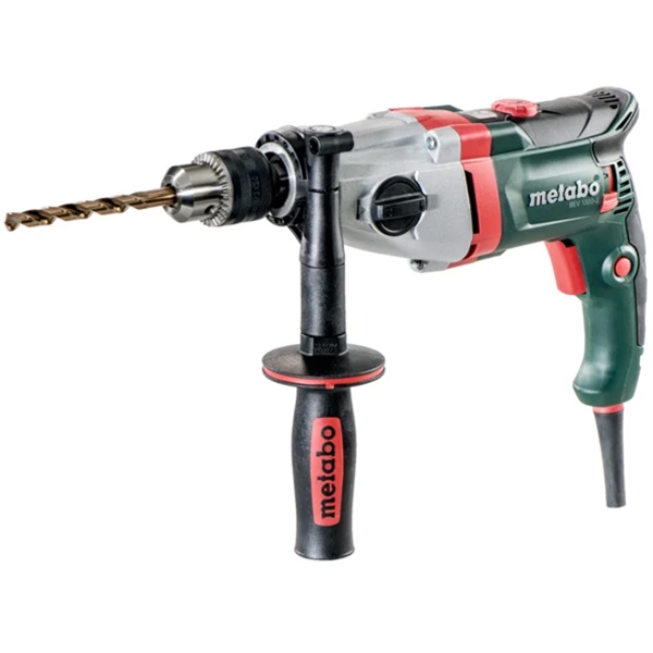 imagine Metabo - BEV 1300-2 - Masina de gaurit fara percutie, 1300 W, mandrina cu cheie, 13 mm, 2 trepte viteza