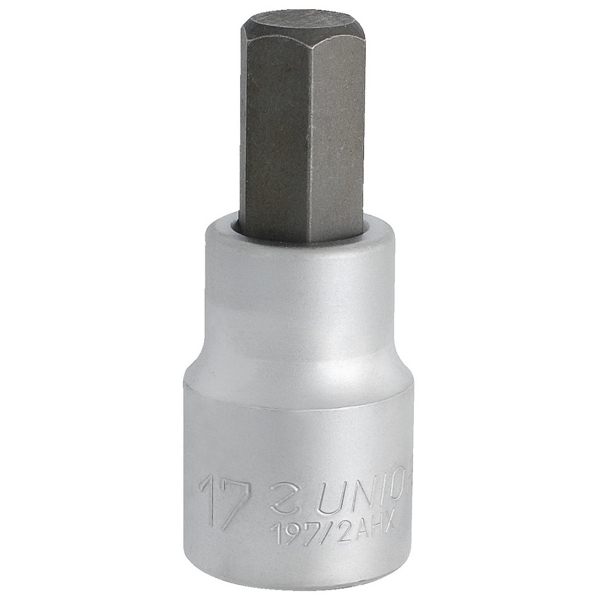 imagine Unior - 197/2AHX - Capat cheie tubulara cu profil hexagonal interior,  6 laturi, 17 mm, 3/4 inch