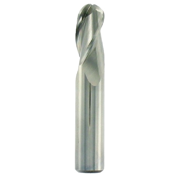 imagine Tivoly - 8236711 - Freza cilindro-frontala, carbura HM, 10x22x70 mm, varf rotunjit, tija cilindrica